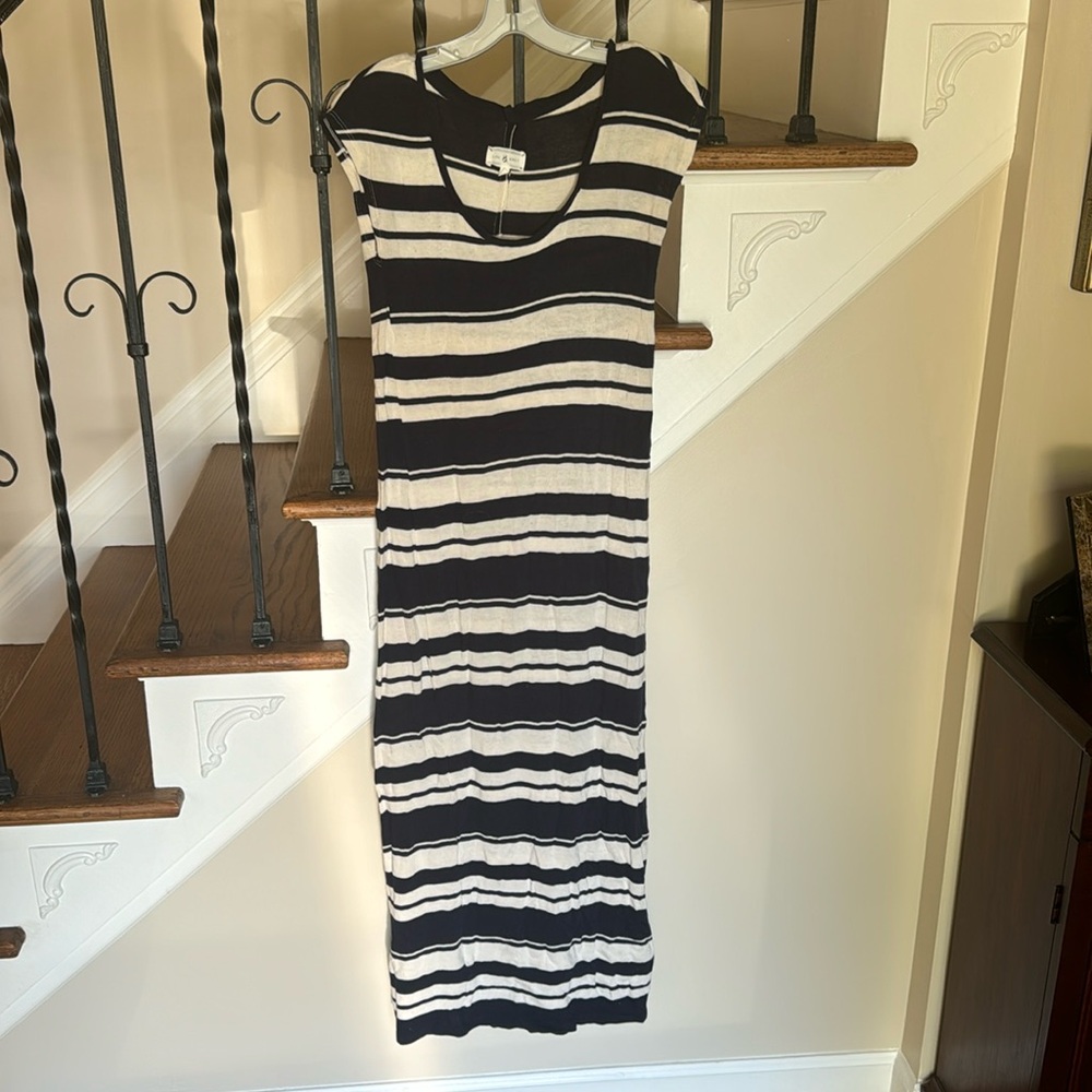 Lou & Grey (Loft) Striped Maxi Dress, Size XS